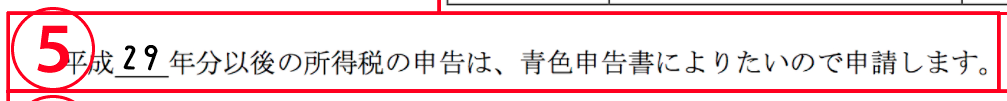 所得税の青色申告承認申請書の書き方